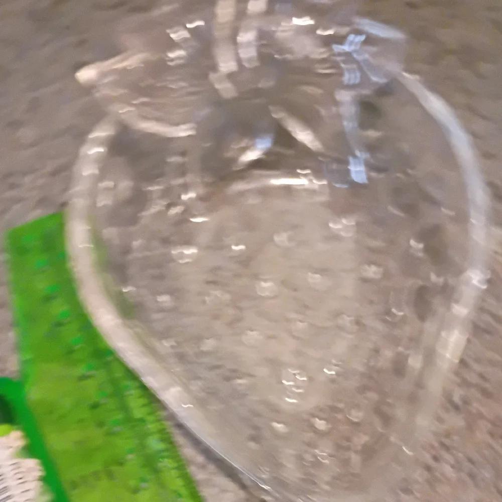 Clear Glass Strawberry-Shaped Dish